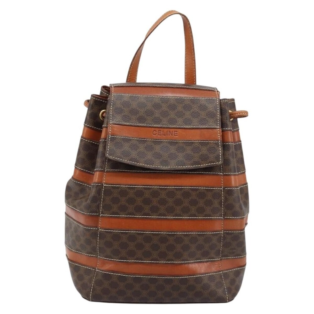 Celine Vintage Macadam Canvas and Leather